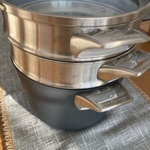 Calphalon Silver and Black 3pc Set